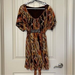 Abstract Print Dress